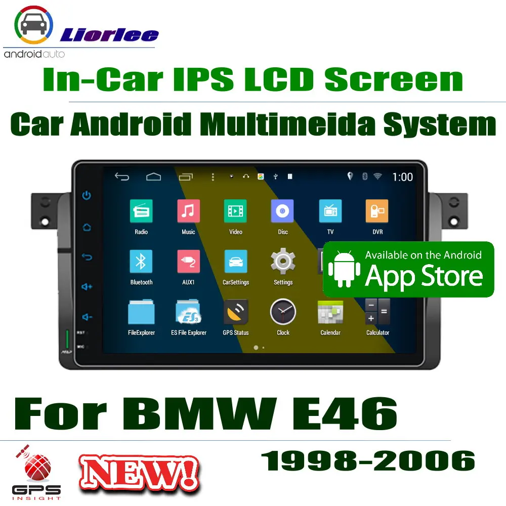 9" HD Full Touch IPS LCD Screen Android 8 Core For BMW E46 1998-2006 Car Radio Stereo Audio Video GPS Navigation System 9" HD Full Touch IPS LCD Screen Android 8 Core For BMW E46 1998-2006 Car Radio Stereo Audio Video GPS Navigation System