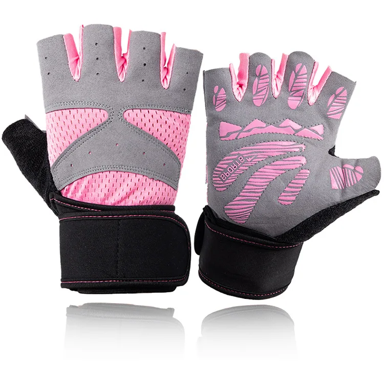 

Half Finger Sports Gloves Training Weightlifting Crossfit Non-slip Shockproof Breathable Wrist Support Gloves for Men Women