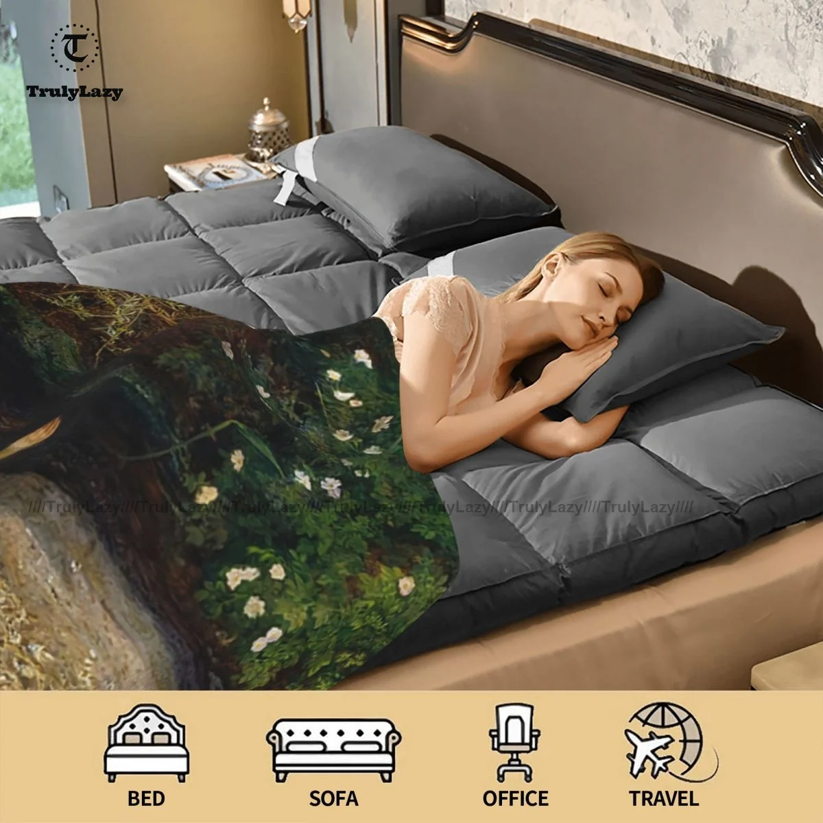 

Hamlet Blanket Cheap Warm Round Bedspread Fleece Travel Soft Blanket