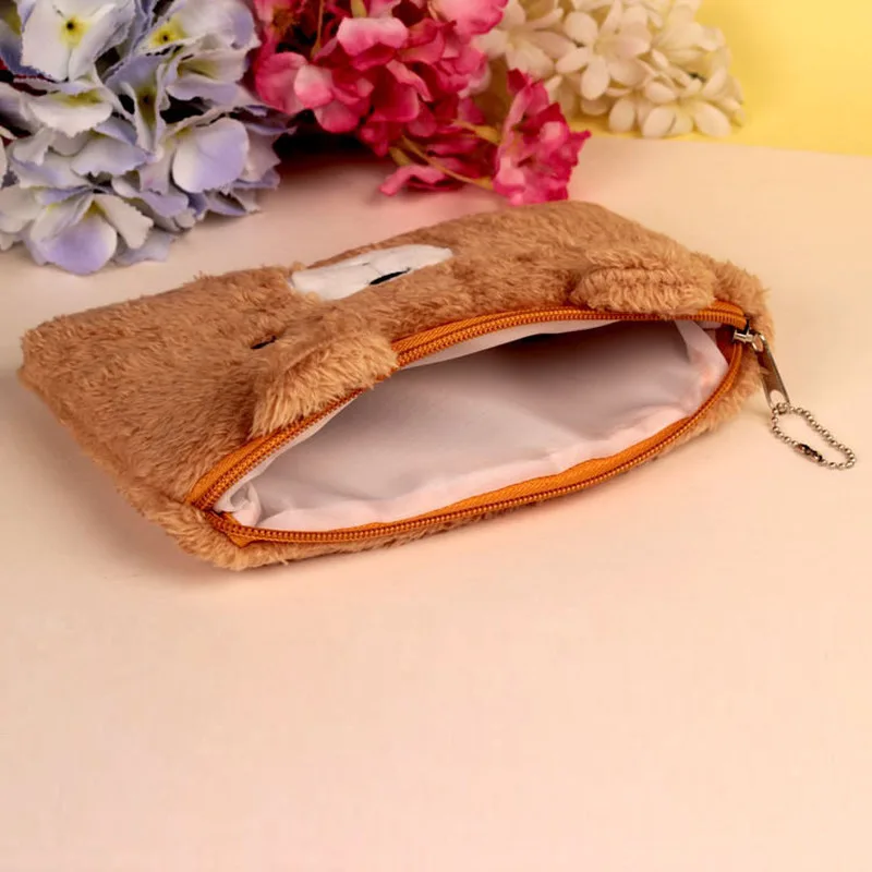 Корейский школьный Карандаш Чехол Kawaii милые плюшевые уголовного для девочек