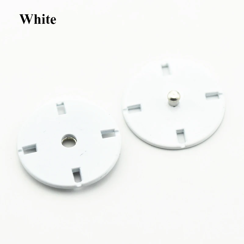 White 5 шт. 10-25 мм круглые металлические кнопки золотого цвета для одежды DIY пуговицы для одежды аксессуары для шитья одежды - Цвет: White
