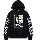 Толстовка с принтом аниме отбеливатель Death Note Kurosaki Ichigo, свитшоты в стиле хип-хоп Харадзюку для мужчин и женщин, Повседневная Уличная одежда, пуловер, топы
