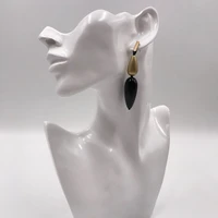 suekees boho drop earings fashion jewelry charms gothic long earrings metal earthy acrylic bead earrings for women accessories