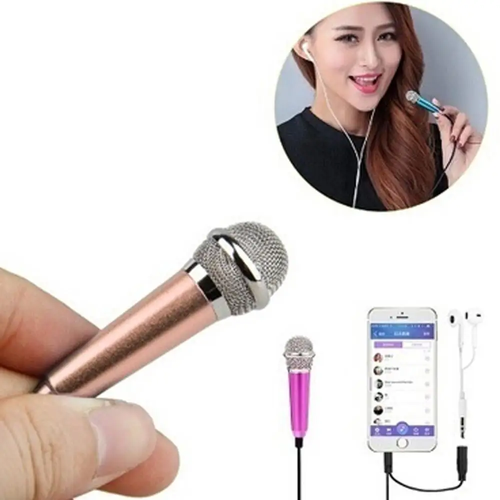 Портативный мини стерео студия Мобильный телефон микрофон мобильное