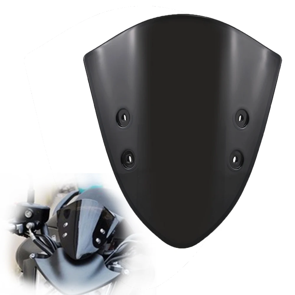 Ветровое стекло ветрового стекла ветровое затвор черное Переднее мотоцикла