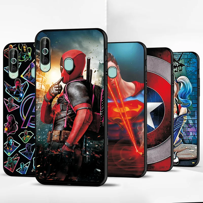 Для samsung Galaxy A30S A50S A20E A2 Core телефонные чехлы супер героя, с черной сумки из ТПУ для samsung A10 A20 A30 A40 A50 A60 A70 крышка