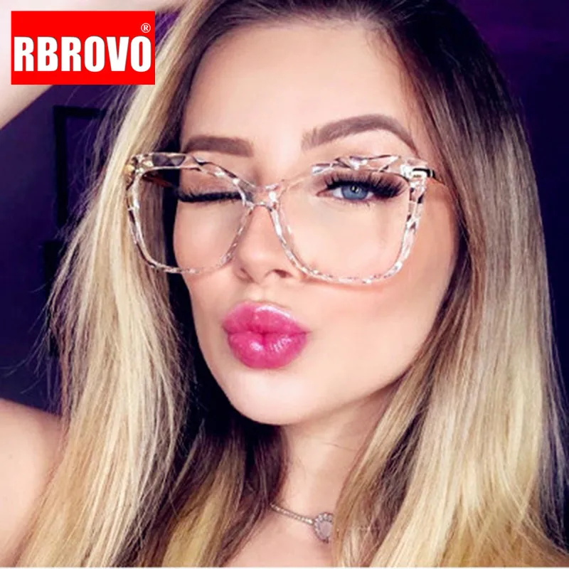 RBROVO роскошные очки кошачий глаз женские ретро Брендовые для женщин/мужчин анти