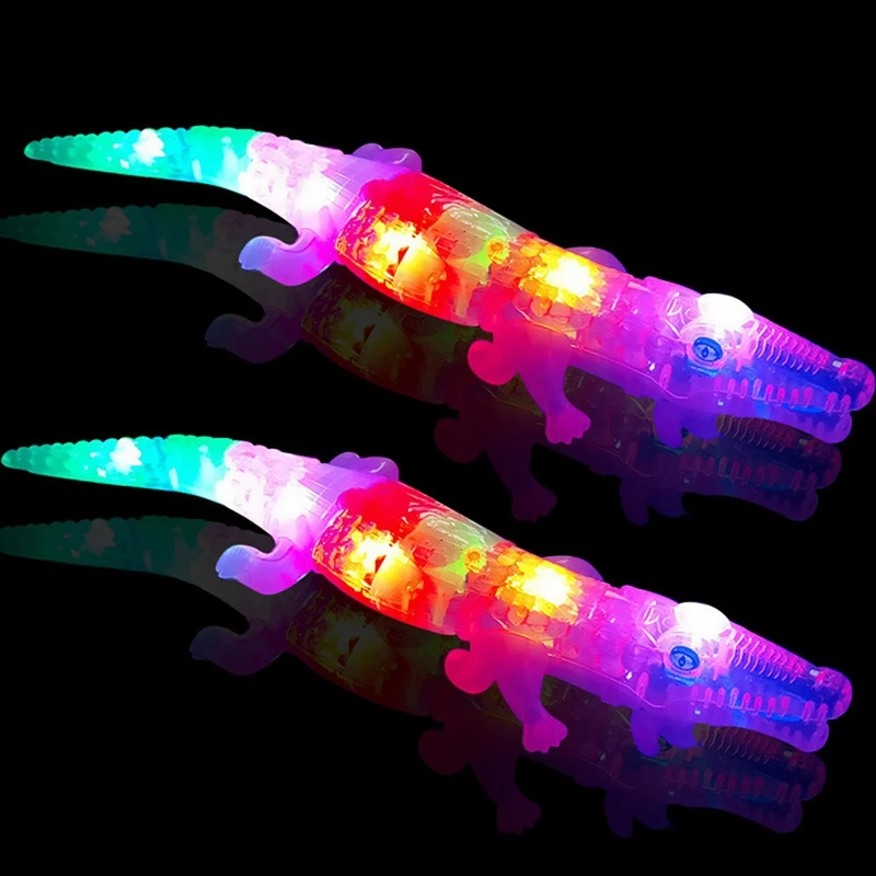 

LEDPet Cat And Dog Luminous Electric Crocodile Pet Toy With Music Random Color (without Battery) Accessories