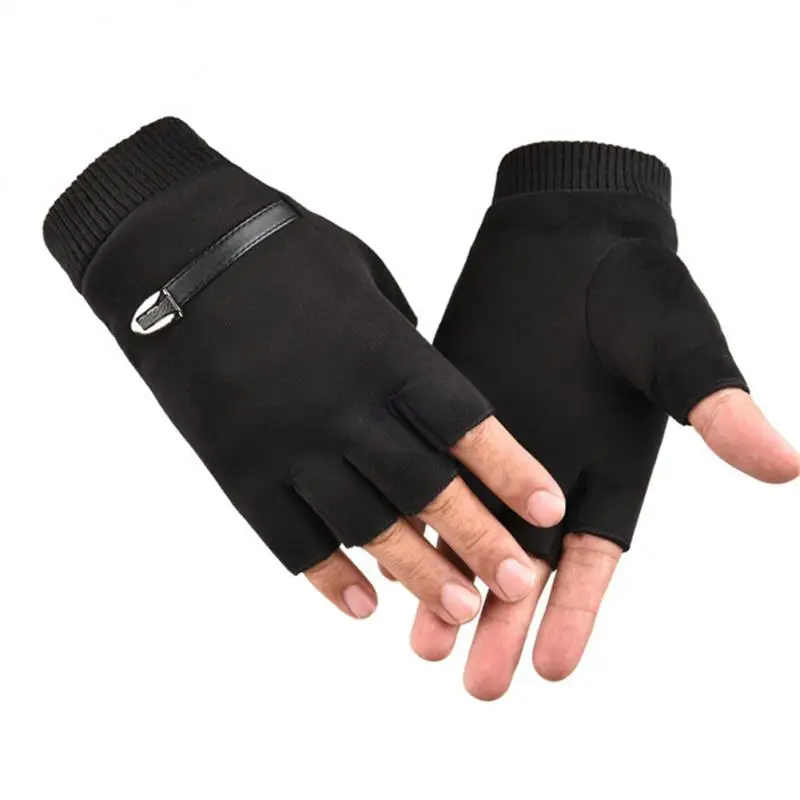 

Winter Women Men Half Finger Cycling Gloves Body Building Training Sports Safety Exercise Workout Bike Gear Bicycle Equipment