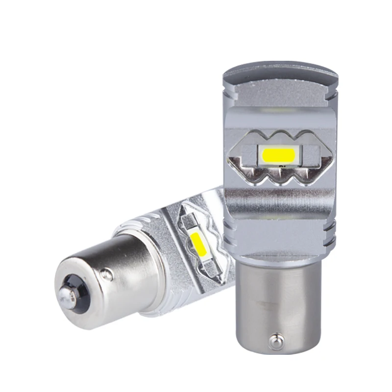 

2PCES P21W BA15S 1156 7035SMD 1700LM White 3D Chip DRL LED Signal Lamp Car Lamps For Daytime Running Light reverse Light 12V
