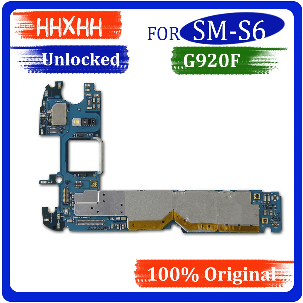 Европейская версия 32 ГБ для samsung Galaxy S6 G920F материнская плата, оригинальная разблокированная материнская плата для samsung S6 G920F