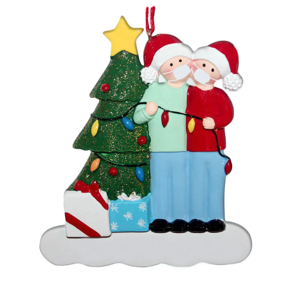 2020 Рождественское украшение индивидуальное подвесное пластиковая подвеска с