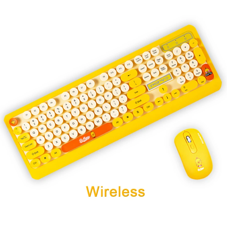 2 4 ГГц Беспроводная игровая клавиатура мышь комбо анти-ореолы Регулируемый dpi