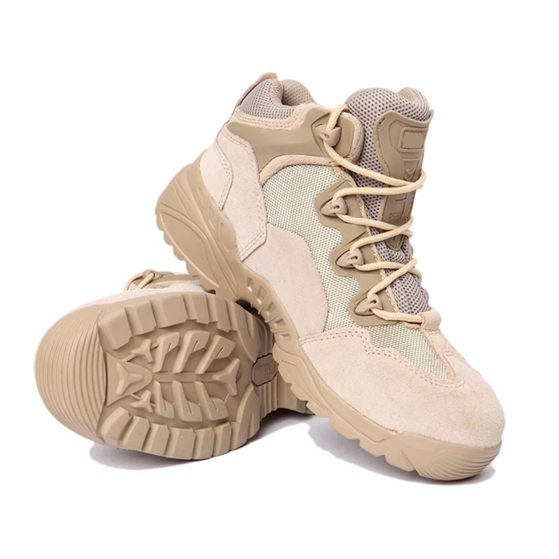 Армейские ботинки из натуральной кожи мужские дезерты в стиле милитари осенние