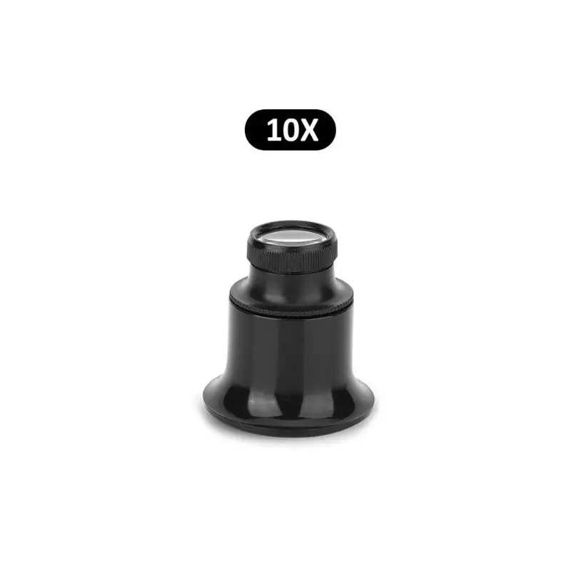 10X Увеличительное стекло, 10 x/15 x/20 xEye Лупа для ремонта часов увеличительное 50PF - Цвет: 10X