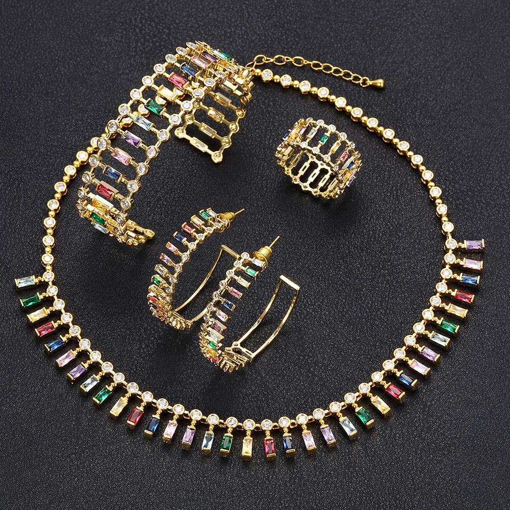 Роскошные наборы jankelly из браслета и кольца в форме шара модные серебряные