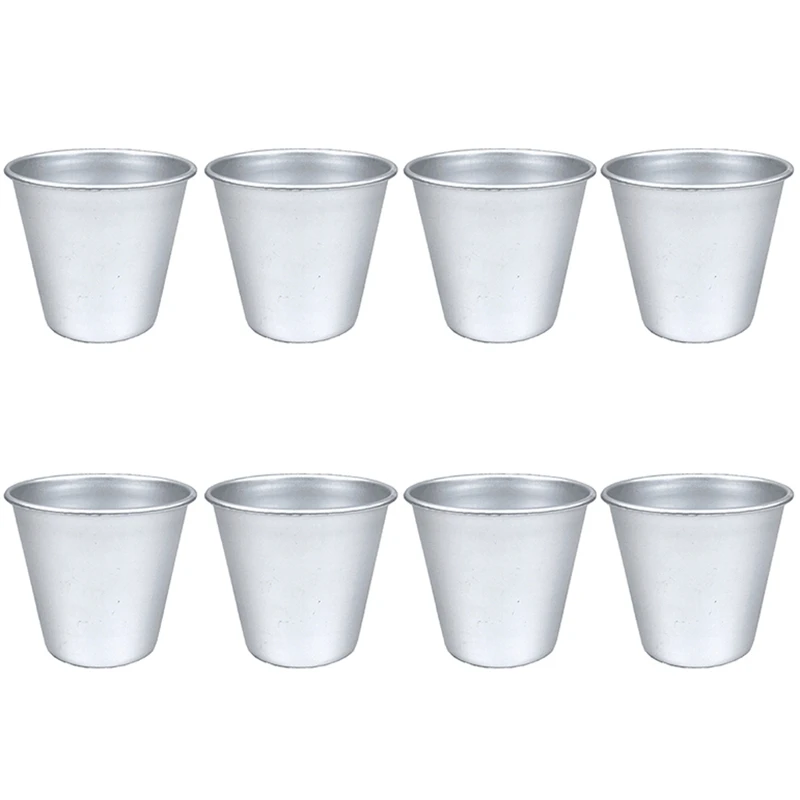 

8 шт., антипригарные алюминиевые мини-формы для пудинга