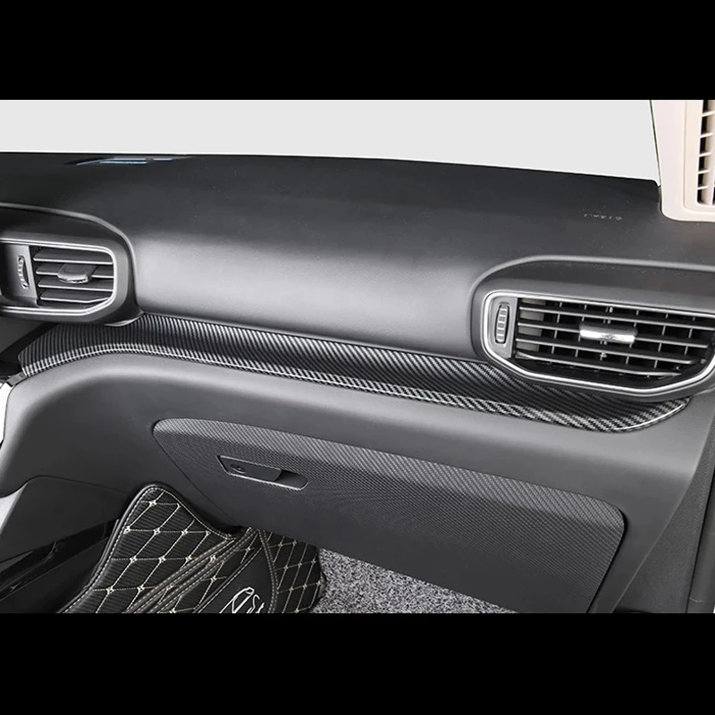 

for Ford Explorer 2020 3PCS Carbon Fiber ABS Car Dashboard Trim Console Panel Molding Cover Car Styling