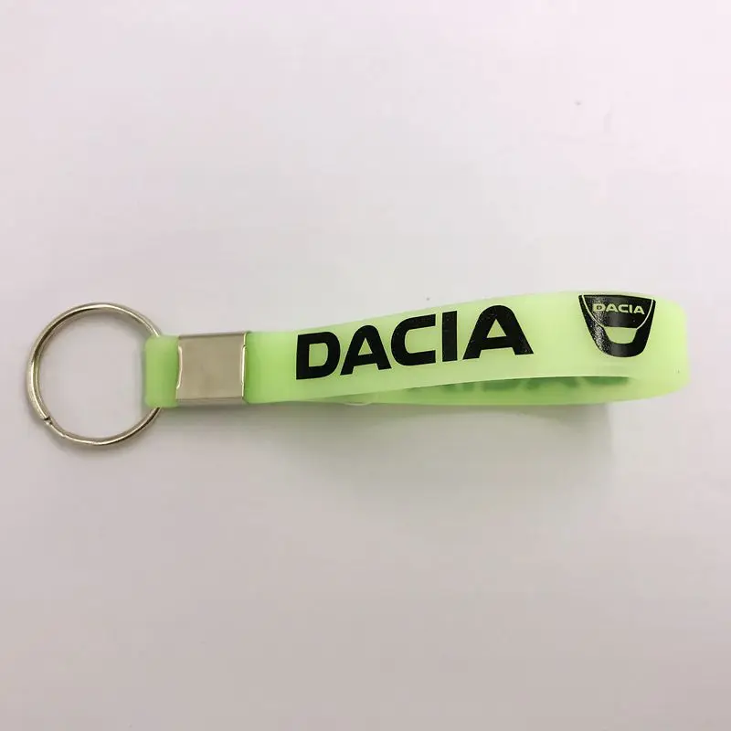 Светящийся автомобильный брелок для ключей значок чехол Dacia Duster Logan Sandero Lodgy
