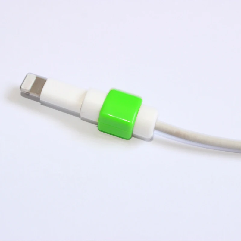 Elistooop 10 шт. Мини милый силиконовый USB кабель протектор для наушников пластиковый