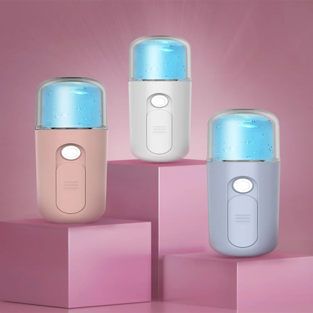 Мини нано распылитель для лица увлажняющий портативный аппарат паровой бани
