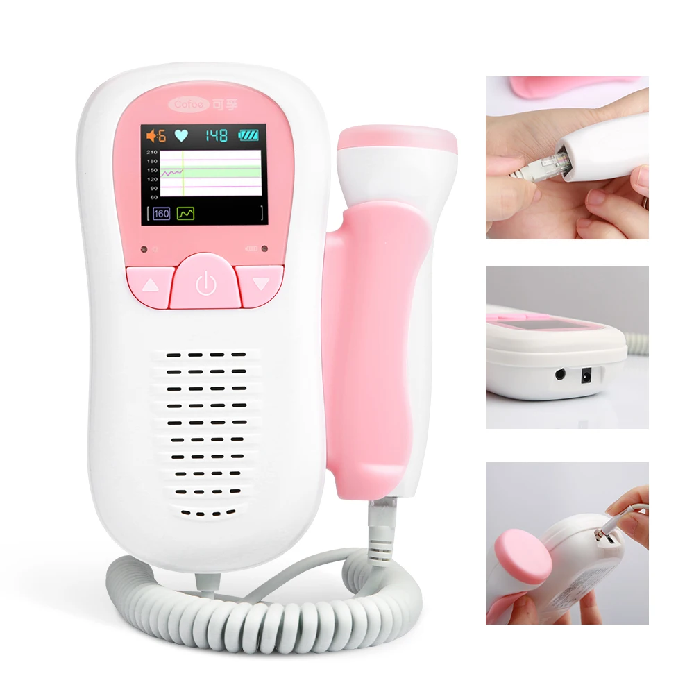 Cofoe Doppler Детектор плода детектор сердцебиения Ребенка беременный фетальный метр