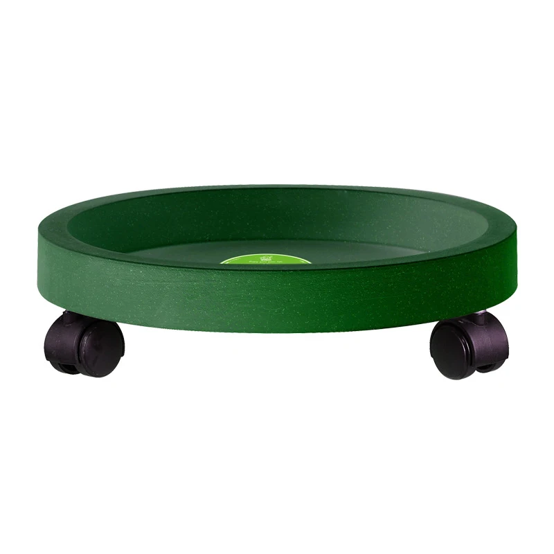 

Plant Caddy Round Movable Planter With Caster Wheels Resin Tray Pallet Garden