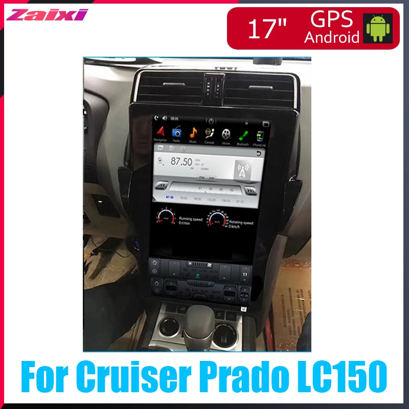 ZaiXi 17 дюймовый большой экран Tesla вертикальный Android автомобильный ПК Navi Радио для
