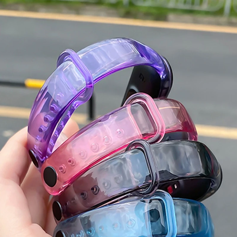 

T21B Watch Band Compatible with -mi 3 4,Silicone Men Women Wristband Strap Smart Watch Accessories
