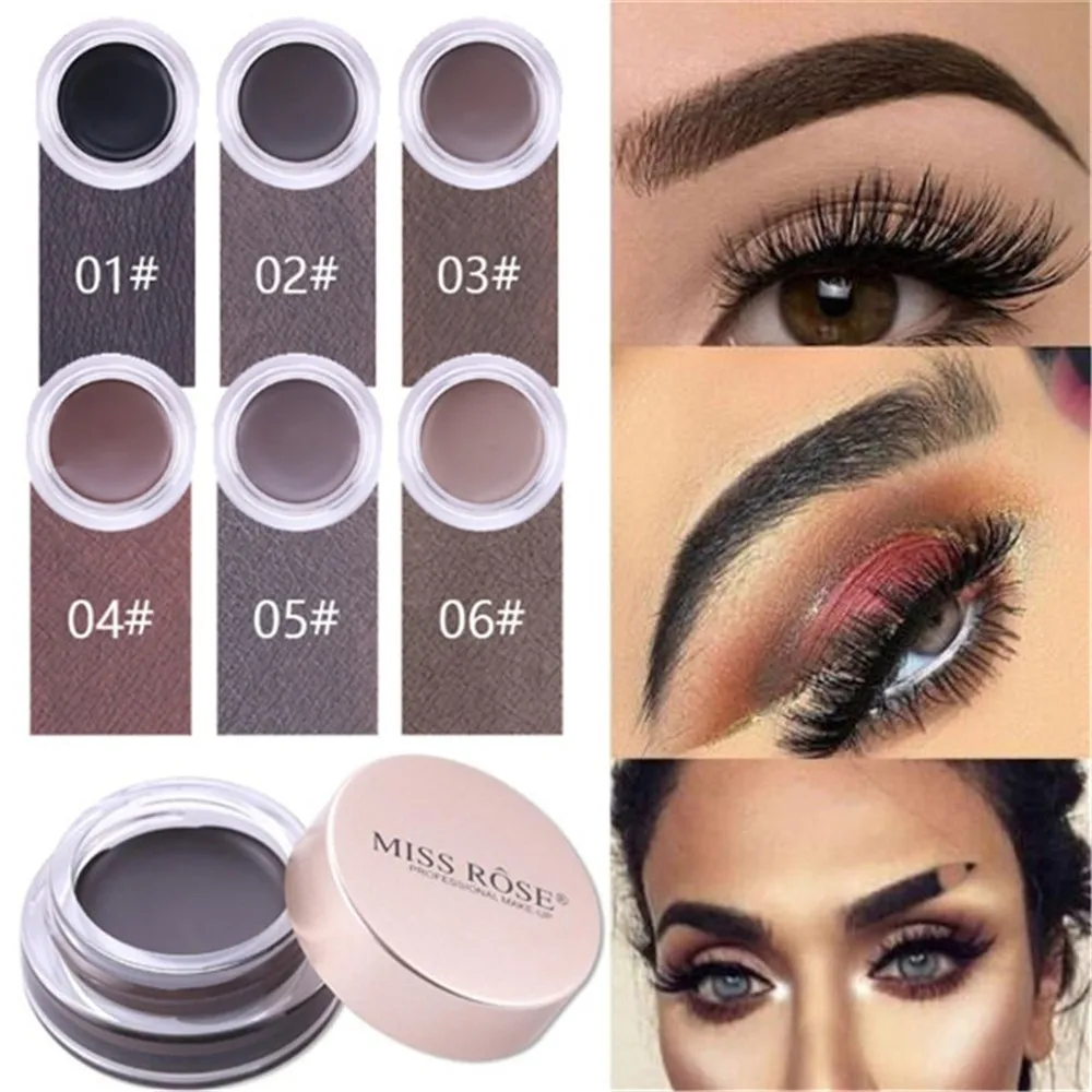 Бренд Профессиональный 6 цветов бровей оттенок макияж водостойкая помада гель