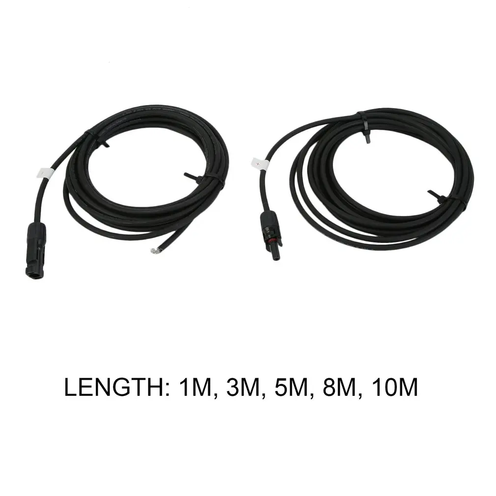 

1M 3M 5M 8M 10M Solar Panel Extension Cable Durable Copper Wire For Solar Panel 6m2 Extension Connector Cable