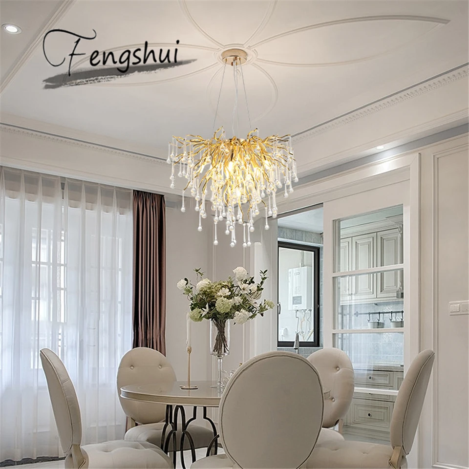 

Modern Luxury Big Crystal LED Chandelier Lighting LOFT Villa Large Lustre Pendant Lamps for Living Room Hotel Art Decor Lighting