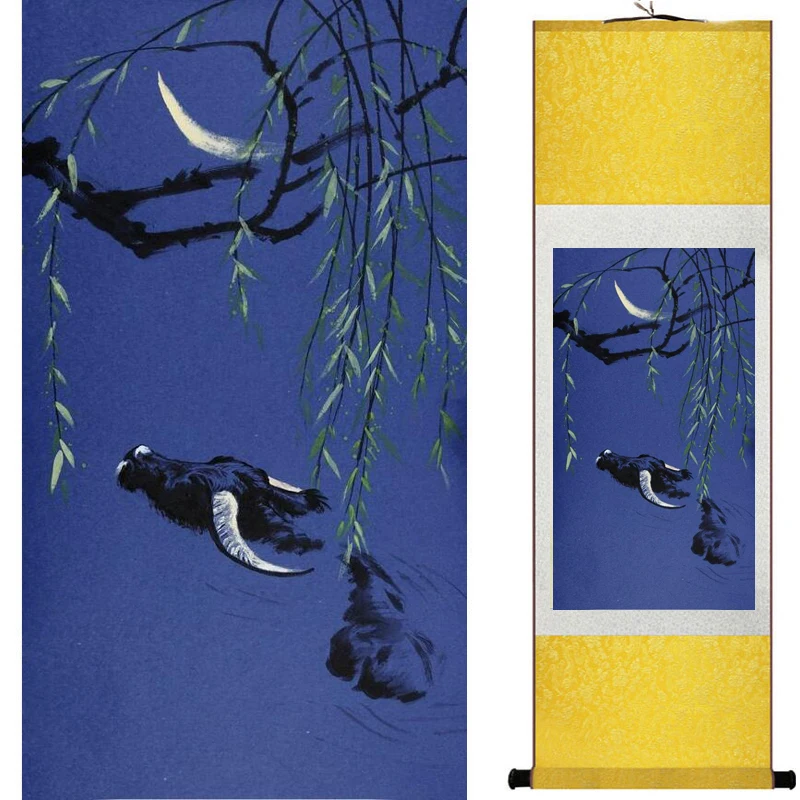 Птицы и цветы художественные картины для дома офиса украшение китайский свиток