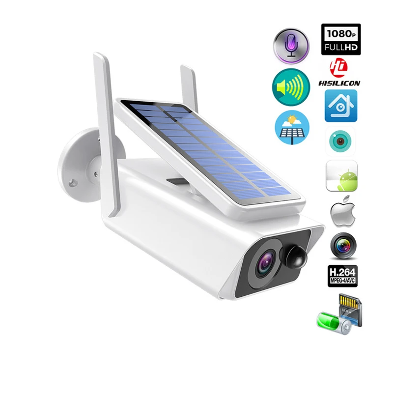 Беспроводная IP-камера видеонаблюдения с солнечной батареей 1080P wi-fi 2 мп |