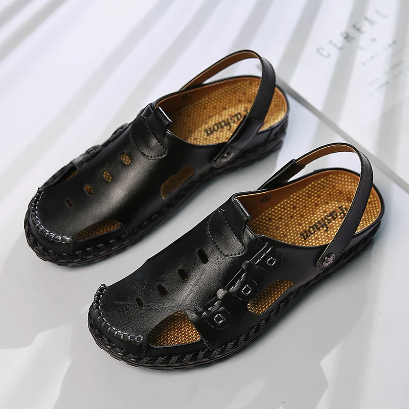 

Mens Summer Sandles Summer Shoes Men Beach Sandals Men's Rubber Sandalia Masculina Couro Sandale Homme Ete Sport