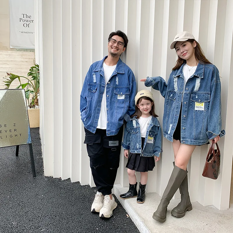 Family Matching Outfits A Family Mother Son Women's Clothes 2021 Autumn New Style Mother Kids Baby Girl Clothes