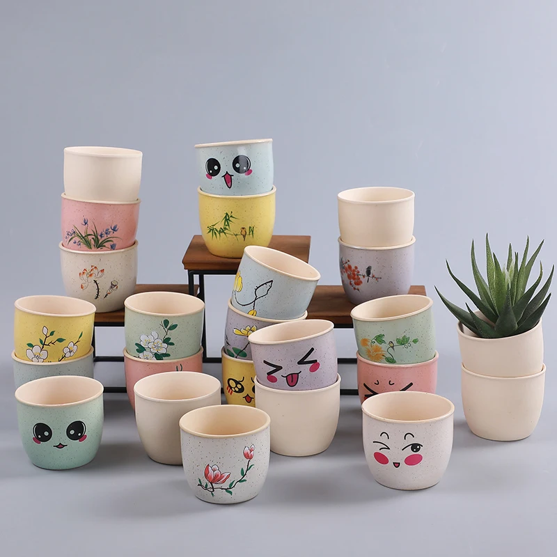 Керамический суккулентный цветочный горшок мультяшный большой палец цветочные