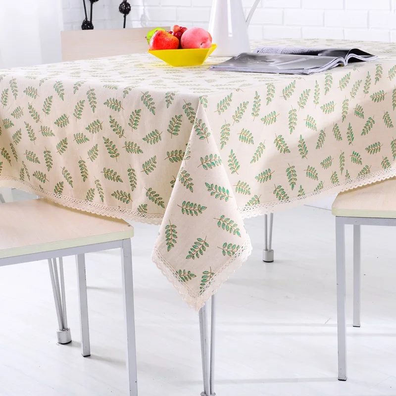 

Garden Tablecloth Cotton fang zhuo bu Customized Living Room Thickened Fabric Rectangular cha ji bu