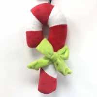 plush candy cane pet dog squeaky toy soft sound fits for all dogs samoyed husky shiba beagles