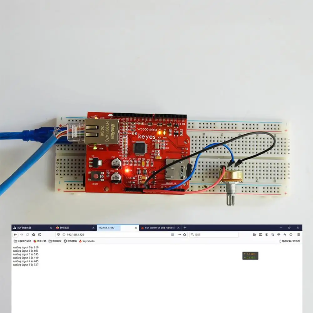 Keyes W5500 сетевая плата расширения красная разработки для Arduino UNO MEGA2560|Модули умного