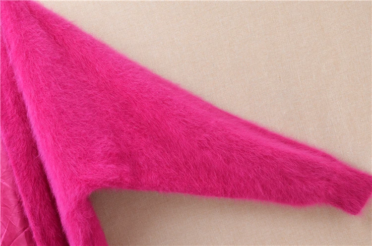 Жакет женский кашемировый из ангоры с длинным рукавом летучая мышь |