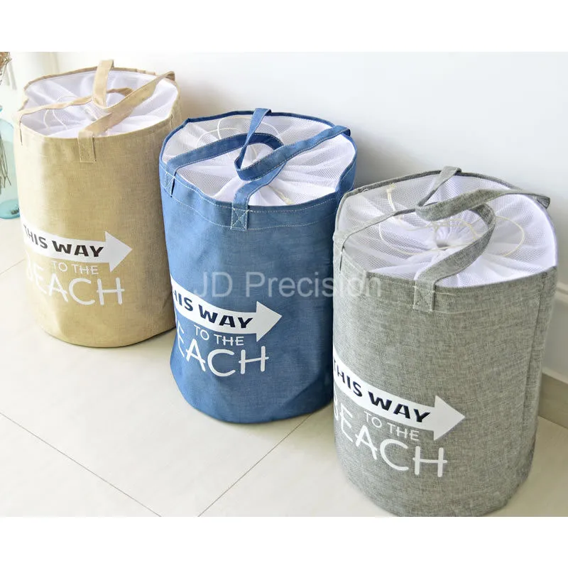 

Foldable Waterproof Storage Basket Laundry Hamper with Handles for Toys Fabric Baby Kids Toy Organizer Storage Laundry Basket