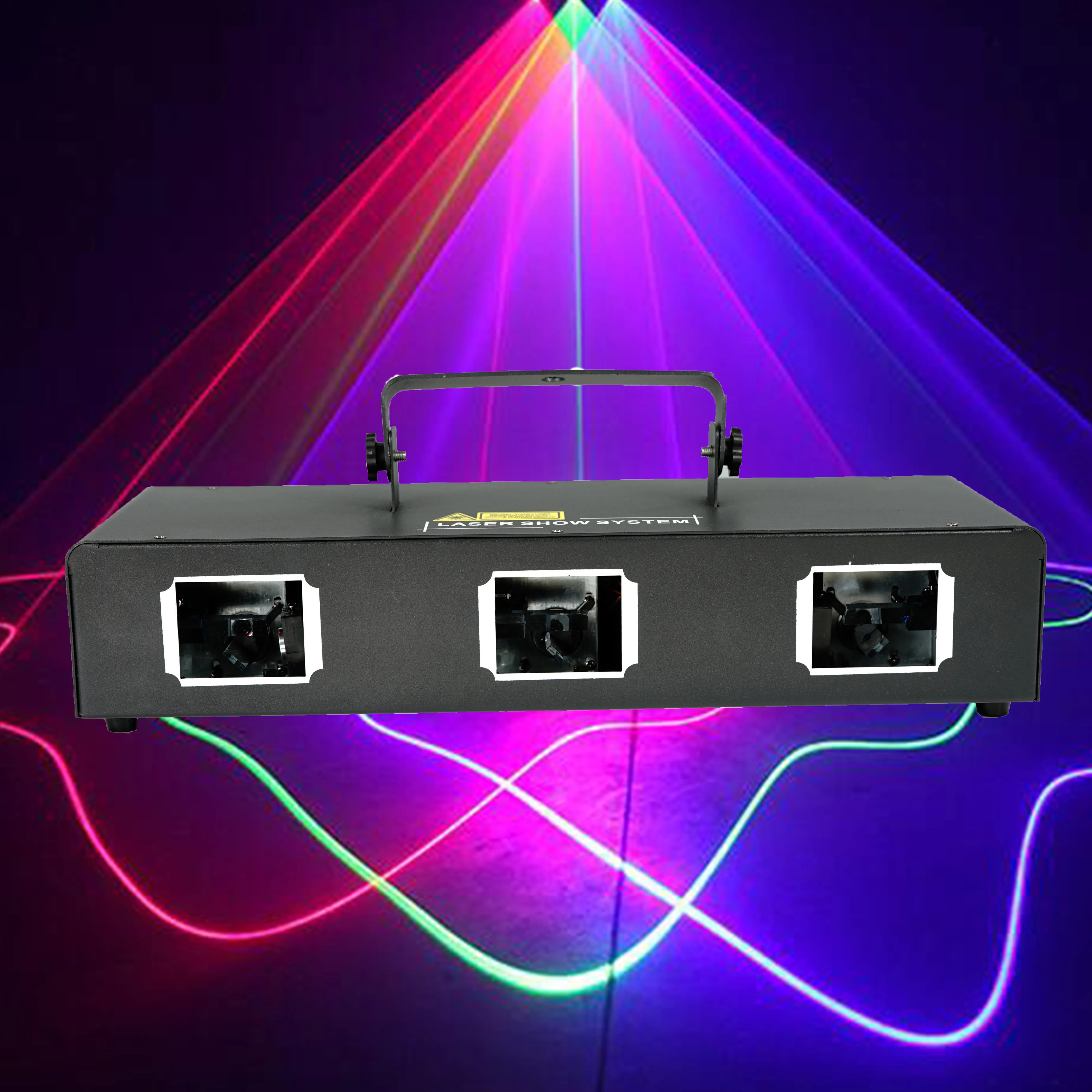 Yayao three-hole DJ laser light projector with DMX control professional disco party lighting