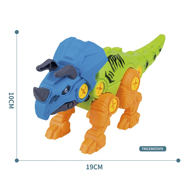 

4Pcs DIYDisassembly Assembly Dinosaur ToySet Screw Nut Combination Assembling Dinosaur Model Educational Toy For Children Kids