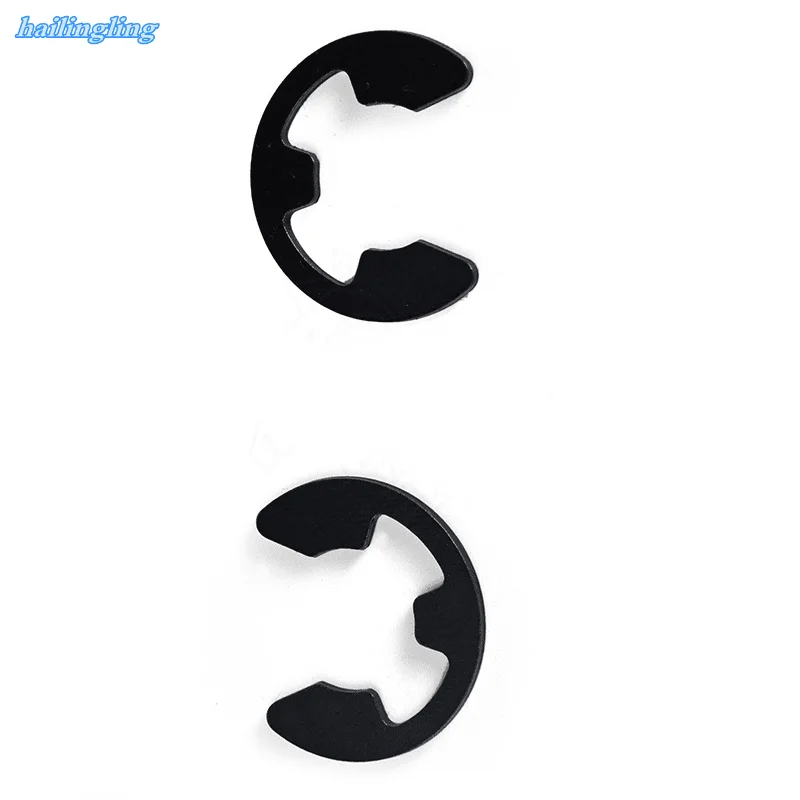 

10/100pcs M1.2 M1.5 M2 M3 M3.5 M4 M5 M6 M7 M8 M9 M10 M12 M15 Black Steel E Clip Circlip Retaining Ring Washer for Shaft Fastener