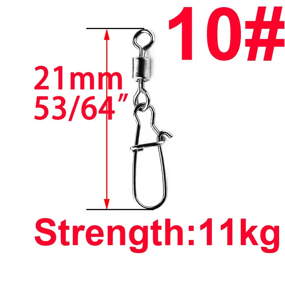 size10 100pcs 100 шт. 2# до 14# рыболовный соединитель подшипника Rolling поворотный оснастка снасть для приманки на рыболовецкий крючок карп рыба карп рыболовные принадлежности Инструменты - Цвет: size10 100pcs
