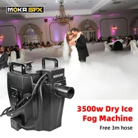 3500w dry ice machine stage effect low ground smoke machine for wedding big show night club hold 3kg dry ice free 4m hose