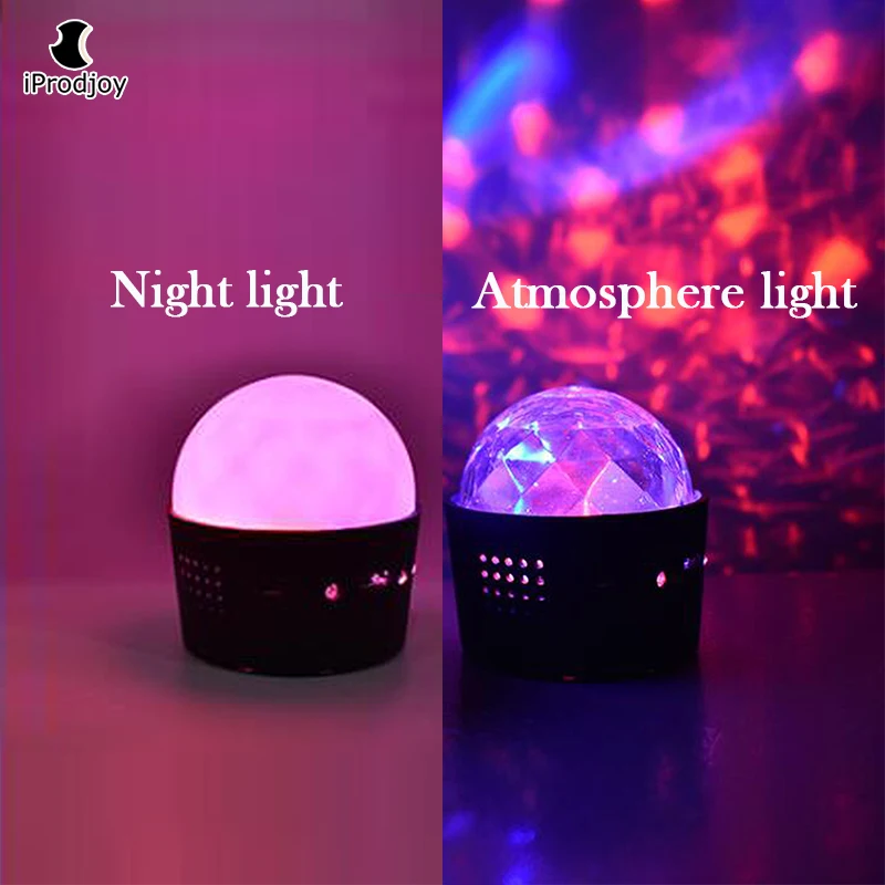 Мини светодиодный RGB лампа волшебный шар USB Touring портативное украшение музыкальный автомобиль компьютер перезаряжаемый домашний вечерние dj звук Новинка светильник