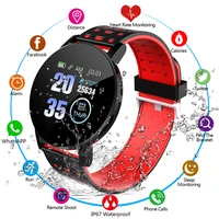 smart watch bracelet men women blood pressure waterproof sport round smartwatch smart clock fitness tracker for android ios 119s