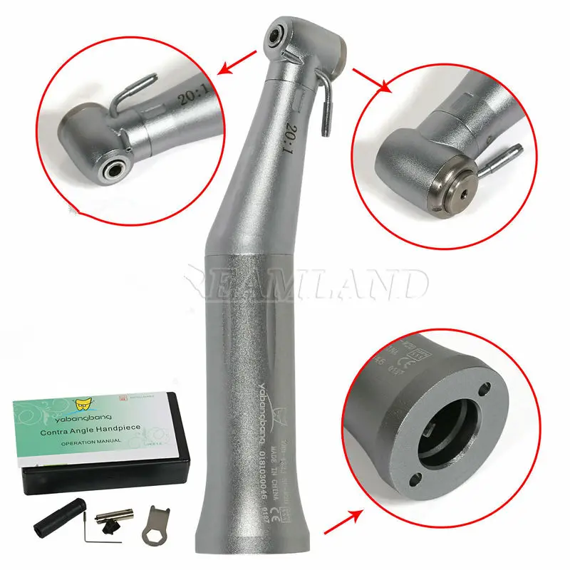 20:1 Reduction Push Low Speed Handpiece Contra Angle for NSK SG20 Dental Implant